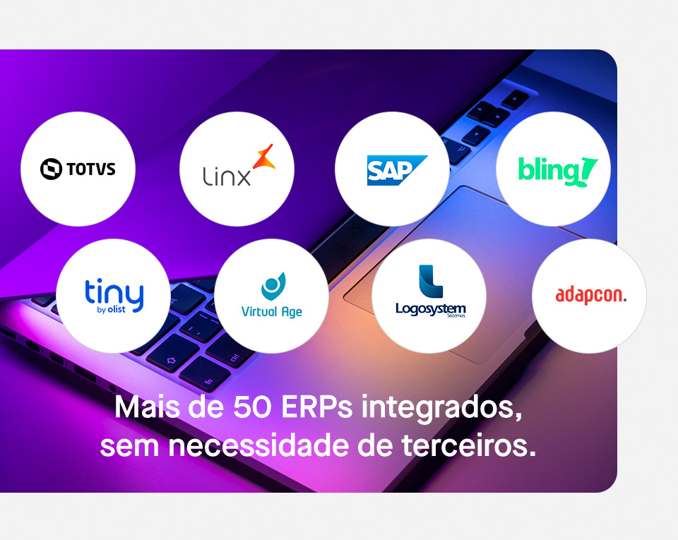 Imagem Conectada aos principais ERPs do mercado